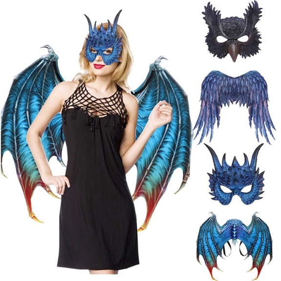Vikakiooze Halloween Bathroom Decor, Halloween Dinosaur Costume Role Play Wing Accessories Decoration