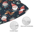 thumbnail image 5 of Salouo Cute Santa Claus Gift Pattern Pillow Cases,1PC Pillow Covers with Envelope Closure Decorative Pillow Case for Bed Couch,Pillows Not Included-16"x24", 5 of 6
