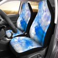 thumbnail image 1 of RYLABLUE Set of 2 Car Seat Covers Colorful Water Abstract Blue Watercolor Blot Patch on Pattern Universal Auto Front Seats Protector Fits for Car,SUV Sedan,Truck, 1 of 5