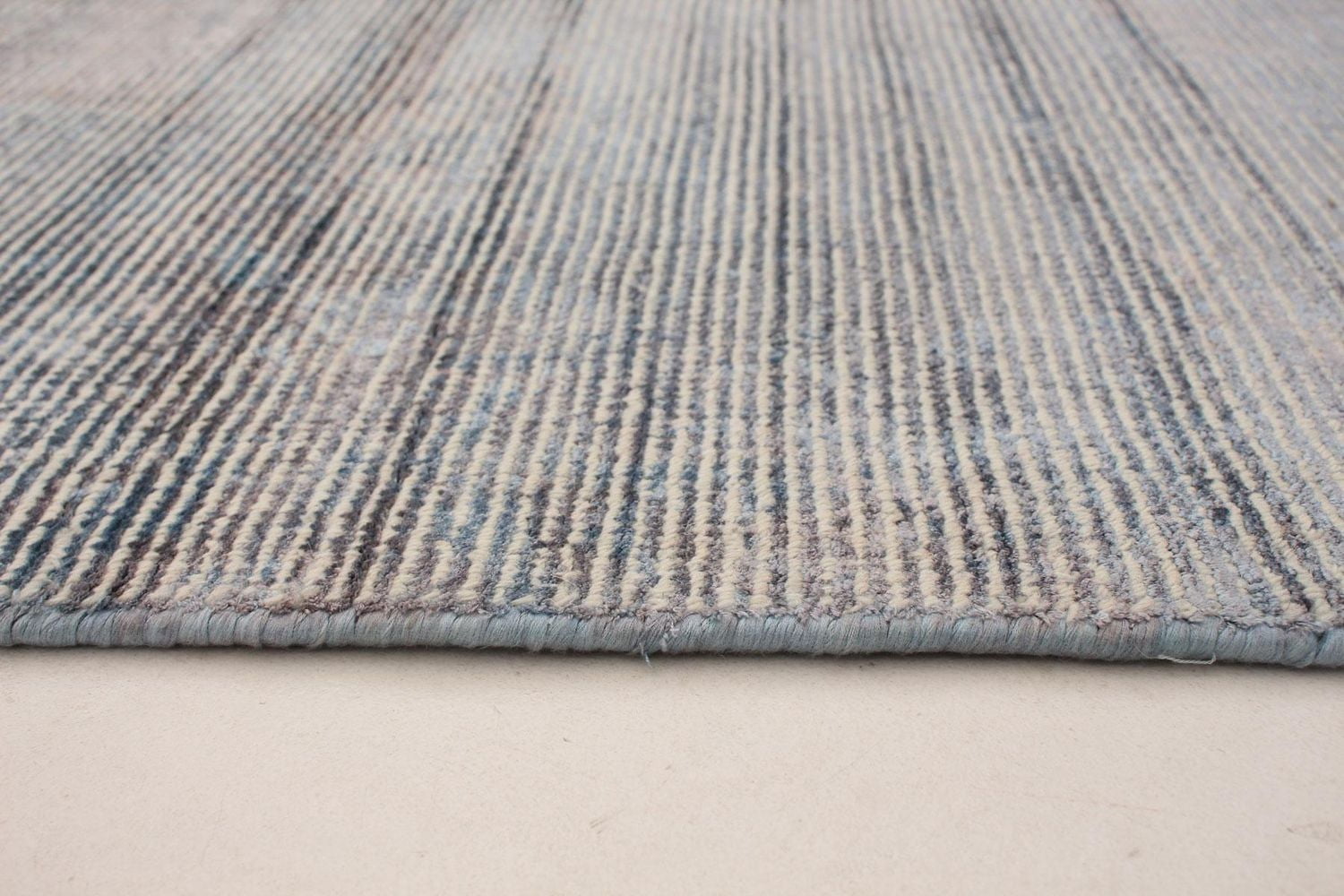 ECARPETGALLERY 5'0" x 7'8" Transitional Galleria Hand Loomed Area Rug for Living Room, Dining Room and Bedroom in Blue