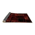 thumbnail image 2 of Ahgly Company Indoor Round Patchwork Orange Transitional Area Rugs, 7' Round, 2 of 4