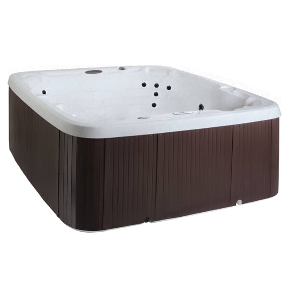 Lifesmart LS450DX Hot Tub - 7 Person, 22-Jet, Plug & Play Spa, Sea Salt/ Espresso Brown