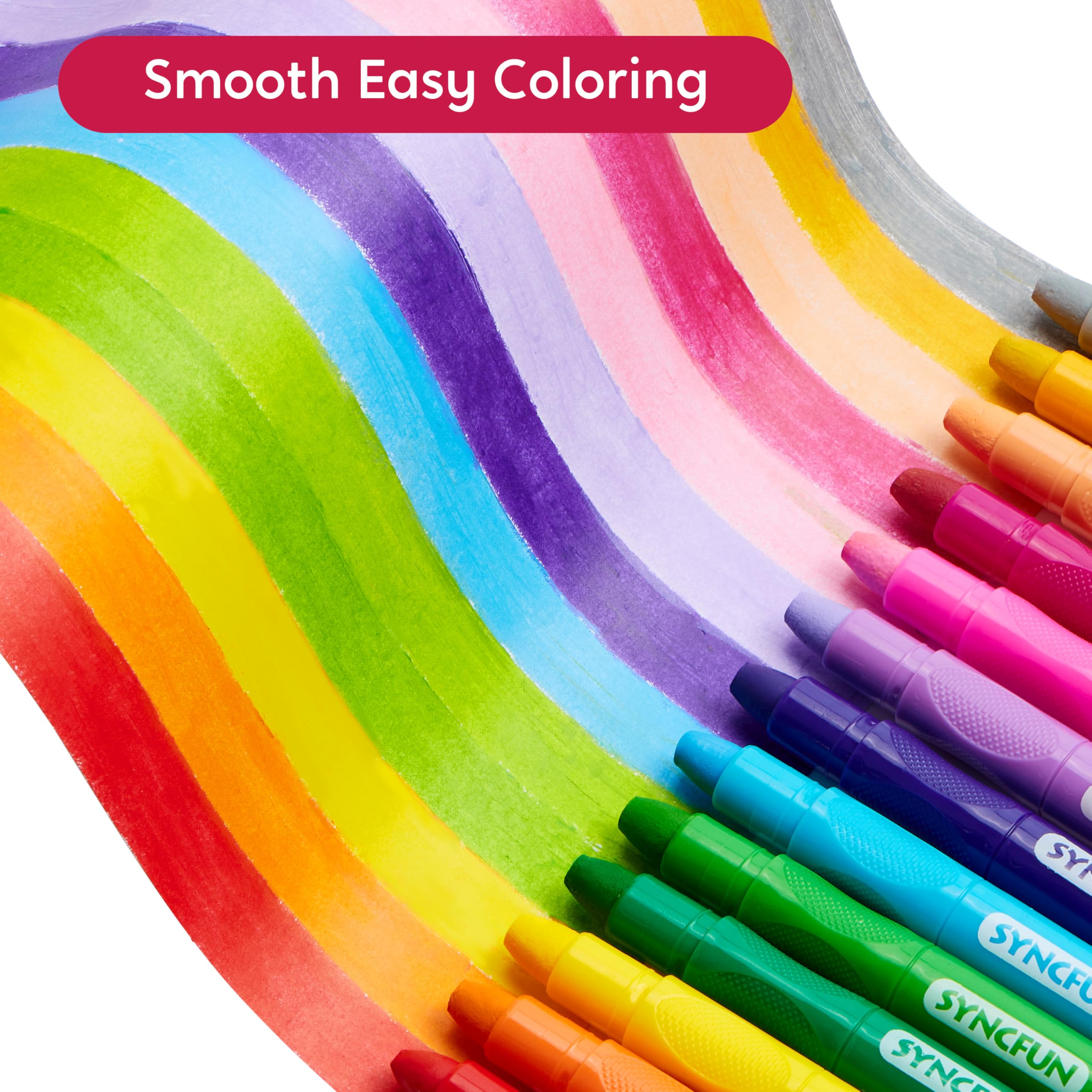 24 crayones retorcidos sedosos Joyfy, lavables y de secado rápido, materiales de arte para el aula y la escuela 5