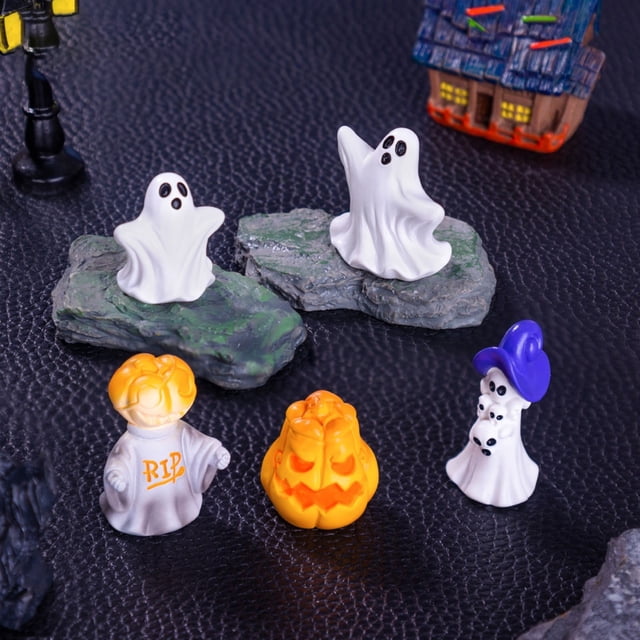 JJKBVCLO Adorable Mini Halloween Pumpkin Figurines DIY Accessories For Home Decoration Perfect For Table Top And Festive Celebrations Unique Festive