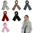 thumbnail image 4 of Secure Cell Phone and Valuables with Fashion Faux Scarf Hidden Zipper Pocket Stylish Everyday Utility Accessory for Travel Commuting Work and Shopping, 4 of 8