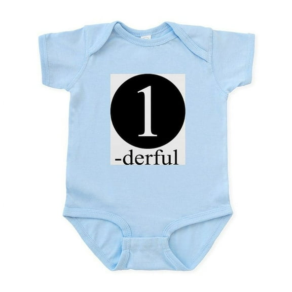 CafePress - 01_1 Derful Body Suit - Baby Light Bodysuit, Size Newborn - 24 Months