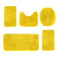 thumbnail image 1 of Feltree 5-Piece Long Plush Bathroom Rug Set with Anti-Slip Rubber Dots, Thick Velvet Toilet Mats for Cold Floors, Machine Washable & Durable Household Essentials, 1 of 8