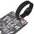 thumbnail image 3 of Kdxio In Pizza We Crust Art Luggage Tags Privacy Cover ID Label Suitcase Tags Identifiers For School Bags,Suitcases, 3 of 7