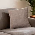 thumbnail image 4 of Linen Throw Pillow with Insert, 18x18in (Khaki)​ - Decorative for Sofa, Bed, Outdoor Furniture, 4 of 6