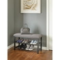 thumbnail image 3 of neatfreak NFC059032D3036-001 Fabric-Upholstered Shoe Storage Bench, 3 of 7