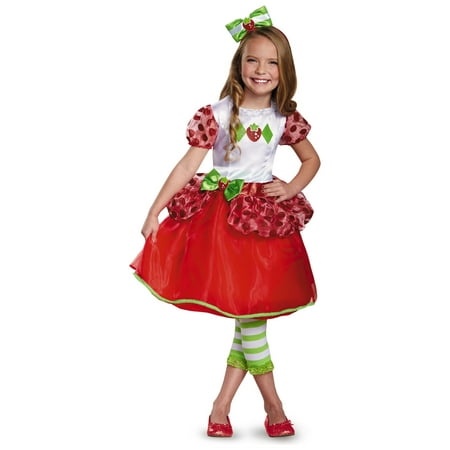 Strawberry Shortcake Little Girls Costume Dress Bow Headband