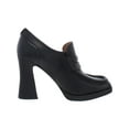 thumbnail image 2 of Sam Edelman Womens Jeanette Leather Square Toe Loafer Heels, 2 of 3