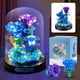 thumbnail image 1 of Set de construcción ZQJKLE, 630 unidades, ramo de rosas azules con luz LED, 1 of 6
