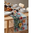 thumbnail image 6 of Ldtrchee Spring Floral Table Runner 90 Inches, Farmhouse Flowers Summer Botanical Bed Runner Dresser Scarves Tabletop for Indoor Outdoor Parties/Ceremony/Banquet, 13" x 90", 6 of 8