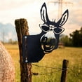 thumbnail image 4 of Peeping Metal Art Outdoor Decor, Farmhouse Cute Animal Statue for Fence Tree, Metal Wall Sculpture Yard Art Decorations for Outdoor Garden Farm Backyard Patio Lawn, 4 of 5