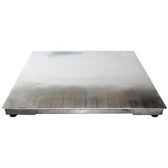 Optima Scale OP-916SS-4x4-5K 5000 lbs Stainless Steel Washdown Floor Scale - 4.2 x 48 x 48 in.