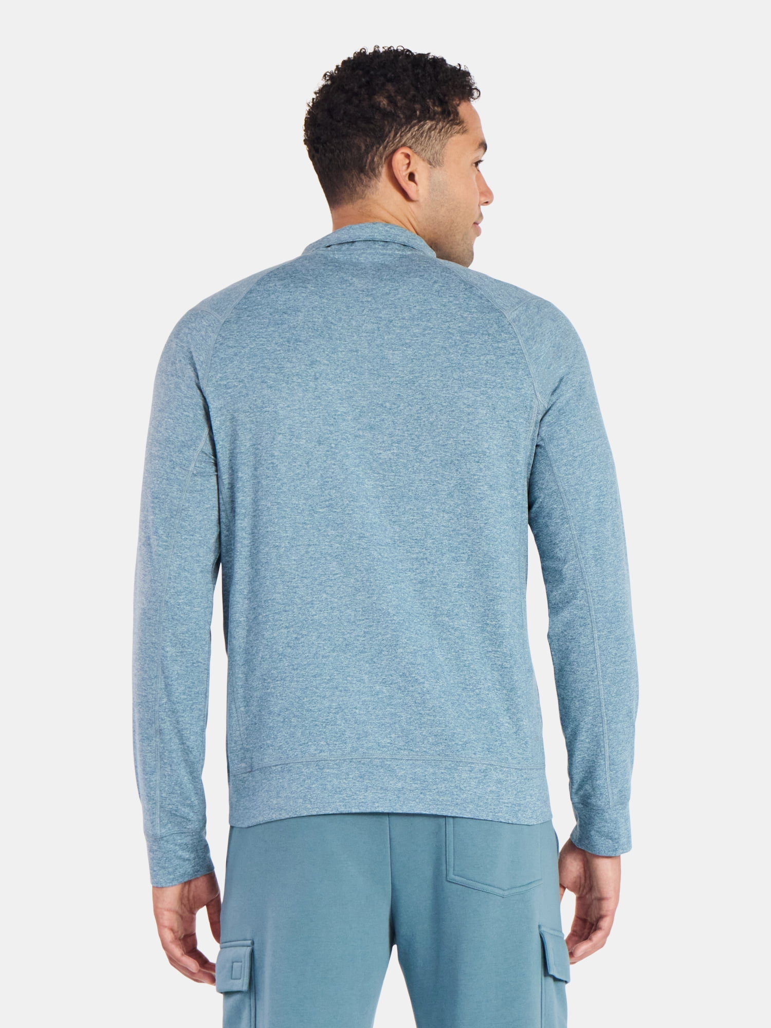 Athletic Works Men's and Big Men's ButterCore Soft Quarter-Zip Pullover Shirt, Sizes S-3XL
