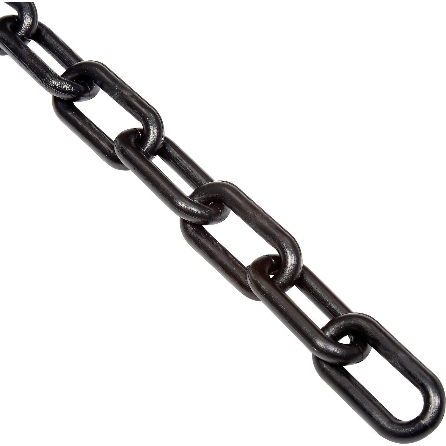 65 Feet Black Plastic Chain Parking Barrier and Delineator Post with Base and Zip Ties Plastic Safety Barrier Chain for Crowd Control 8 S-Hooks Safety Security Chain with 6 Carabiner D Rings 