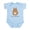 Sky Blue, variant on CafePress - Pomeranian Infant Bodysuit - Baby Light Bodysuit, Size Newborn - 24 Months