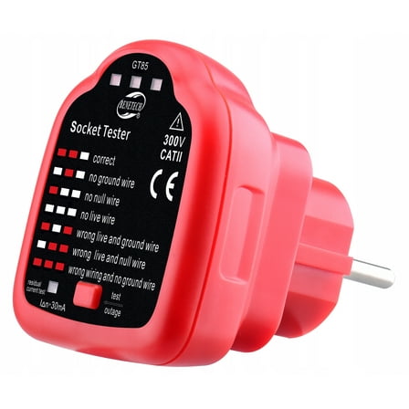 GT85 socket tester ground zero line live line phase polarity leakage detector multi-function electrical tester