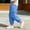 Light Blue, variant on ITSAME Boys Tapered Pants, Cotton Linen Elastic Waist Multi-Pocket Casual Comfort Cargo Pants Blue Size 7-8