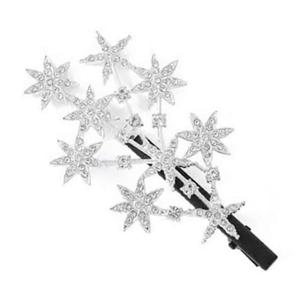 Starshaped hair accessories for women secure duckbill designs for all hairstyles silver