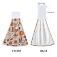 thumbnail image 3 of Yayeee Kitchen Hanging Hand Towels Set of 2 with Loop Bathroom Absorbent Tie Towel, Fall Acorns Pattern, 3 of 7