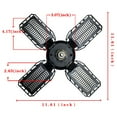 thumbnail image 3 of HOARBOEG LED Garage Lights, Deformable LED Garage Ceiling Lights with Adjustables Panels, LED Shop Lights for Garage Workshop Basement Support E26/E27 Screw Socket Decorative Light A, 3 of 9