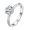 Waist code 30points, variant on Sterling Silver Womens 1 Carat D Color Moissanite Ring, Korean Style, Electroplated, Adjustable