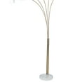 thumbnail image 3 of 84" 5-Shade Arch Floor Lamp – Brushed Nickel w/ White Shades, 200W Total (Bulbs Not Included), 3 of 5