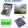 thumbnail image 3 of Calculadora escritorio LCD 14 dígitos, verif., funciona solar y batería, teclas grand, electrónica oficina y escuela, 3 of 3