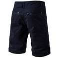 thumbnail image 4 of Turilly Plus Size Shorts for Men Men Casual Solid Zipper Button Pockets Cropped Cargo Shorts, 4 of 4
