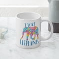 thumbnail image 5 of CafePress - I Love Elephants - 20 Oz White Ceramic Mega Mug, 5 of 5