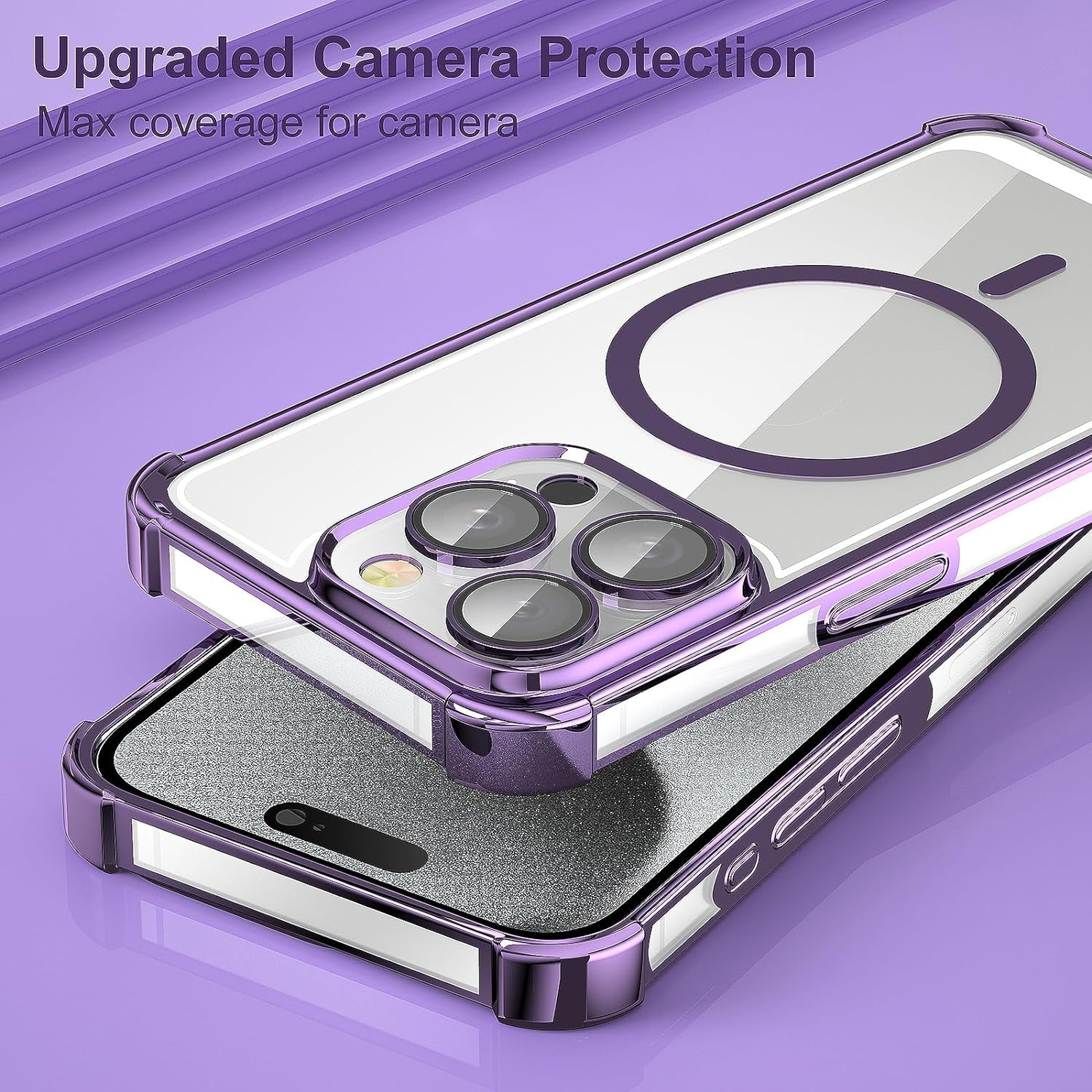 Magnetic IPhone 15 Pro Max Case - MagSafe Compatible With Camera Protection