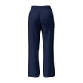 thumbnail image 5 of Admvng Women's Cotton Pants Elastic Waist Summer Casual Straight Leg Trousers with Pockets, 5 of 9