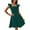 Green, variant on Women's Casual Dresses Vintage Ruffle Floral Flared A Line Swing Cocktail Party Dresses Short Sleeve Tunic Party Daily Wear