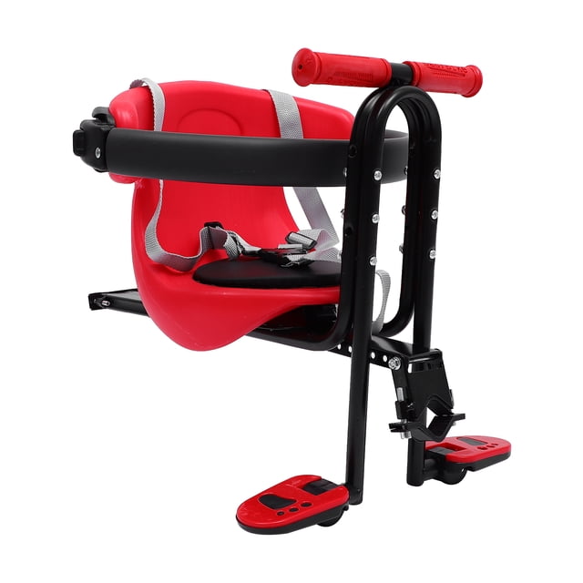 1 asiento infantil para bicicleta, asiento delantero para bebé, asiento de seguridad para bebé, portabebés