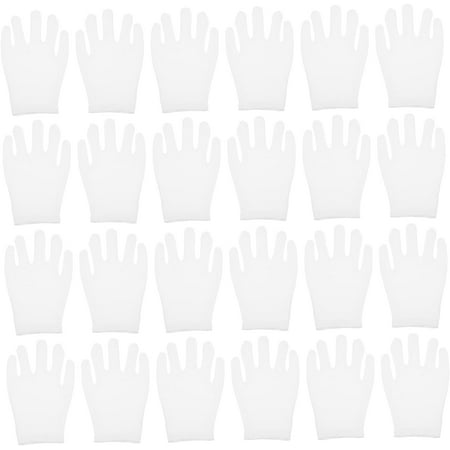 12 Pairs Washable Cotton Gloves White Watch Heavy Duty Cleaning Gloves Moisturizing Gloves for Dry Hands Eczema Gloves Cotton Gloves Cotton Jewelry Gloves Hand Covers Coin