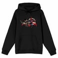 thumbnail image 3 of Batman V Superman Dawn Of Justice 2 Heroes in Fight Position Men's Black Hoodie-Small, 3 of 5