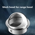 thumbnail image 2 of Stainless Steel Vent Grille Round Brushed External Extraction Wall Vent, 2 of 9