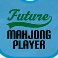 thumbnail image 4 of Inktastic Future Mahjong Player Boys Baby Bib, 4 of 4