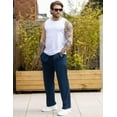 thumbnail image 3 of COOFANDY Men's Jogger Sweatpants Cotton Yoga Pants Casual Straight Leg Trousers Lounge Pants, 3 of 9