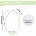 thumbnail image 2 of 6Pcs Double-Layer Hair Bands Light Gold Double Row Metal Headbands Metal Thin Wire Double Headband for Women Wedding Hair DIY Crafts Accessories, 2 of 6