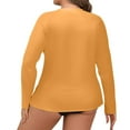 thumbnail image 5 of Women Long Sleeve UV Protection Shirts Rash Guard Casual Tops Sun Protection Workout Hiking T Shirts for Women, 5 of 5