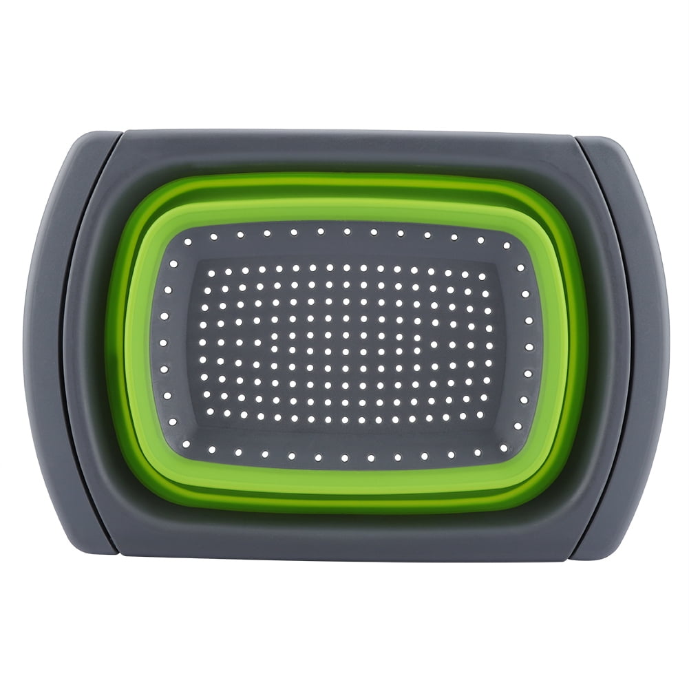 Mgaxyff Silicone Durable Safe Foldable Retractable Draining Basket