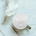 thumbnail image 5 of White Ceramic Mug Lid Replacement Porcelain Cover for Coffee Tea Milk Beverage Cups Accessories 6.8cm, 5 of 10