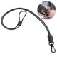 thumbnail image 1 of Desiderio 1 pieza de cordón trenzado para teléfono móvil, soporte largo para tarjeta de autobús para cámara y correa para el cuello, negro, 1 of 5