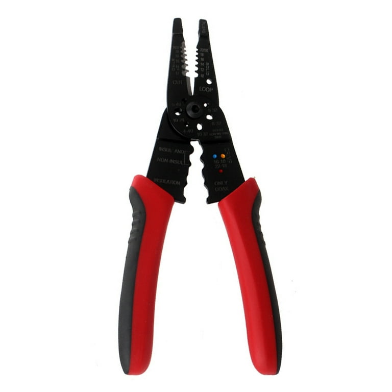 VEVOR Fiber Optic Stripper, 4 in 1 Wire Cutters Pliers, Three Hole Fiber  Stripping Plier w/Wire Cutter for Stripping, Cutting and Cleaning, Applied  in Electrical Work and Maintenance