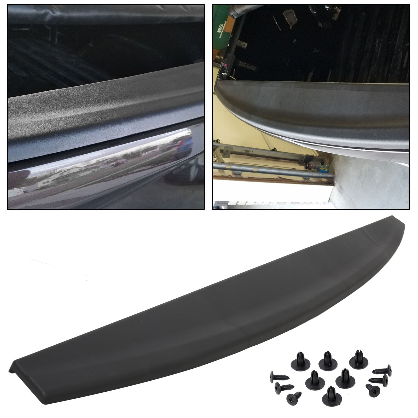 Tailgate Cover Mold Top Cap Protector Spoiler for 0918 Dodge Ram 1500,2500,3500