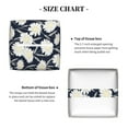 thumbnail image 5 of Lsque Daisies Flowers Printed Tissue Box Cover Holder, Facial Paper Organizer Dispenser,Square with Bottom Belt, PVC Leather Decorative Organizer, 5 of 8